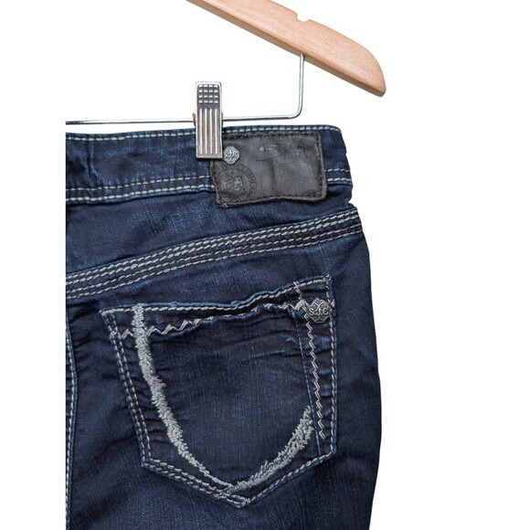 Silver Jeans Co Womens Straight Leg Jeans W29 L32 Blue Denim Western Glove Works - Picture 7 of 9